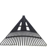 Lombseprű műanyag 60 cm egyenes fekete (14525)