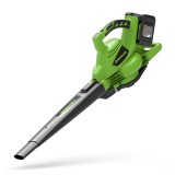 Lombszívó-fújó akkumulátoros Greenworks GD24X2BV 2x24v akku és töltő nélkül