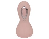 Lonely - akkus, vízálló szívó-nyaló mell vibrátor (pink)