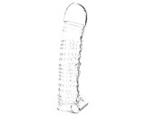 Lonely - vibrációs, tüskés péniszköpeny (átlátszó)