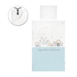 Lorelli 5 részes ágynemű garnitúra - Happy Friends Blue