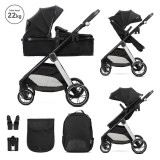 Lorelli Aspen babakocsi mózessé alakítható sport résszel - Black