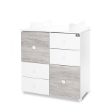 Lorelli Cupboard pelenkázó komód - White & Artwood ÚJ