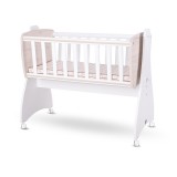 Lorelli First Dreams ringatható bölcső 105x55 - White / Light Oak New