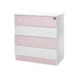 Lorelli Komód - White & Orchid Pink