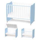 Lorelli Stars ringatható kiságy 60x120 - White / Baby Blue