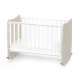 Lorelli Stars ringatható kiságy 60x120 - White / Light oak