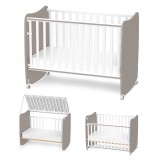 Lorelli Stars ringatható kiságy 60x120 - White / String