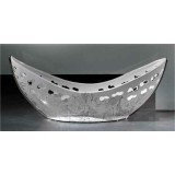 Lorenzon Asztali kerámia dísztál - fehér, platina