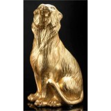 Lorenzon Bengáli tigris kerámia szobor - aranyfóliával