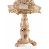 Lorenzon Kerámia asztal rózsákkal - lazacszín, szürke, arany