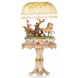 Lorenzon Kerámia hintó füstüveggel - arany