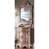 Lorenzon Kerámia konzolasztal - világoskék, lazacszín, arany