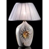 Lorenzon Kerámia lámpa - fehér, arany, platina