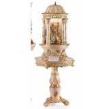 Lorenzon Kerámia pavilon (torony): Sissi, elfordítható/mozdítható, beépített világítással - lazacszín, szürke, arany