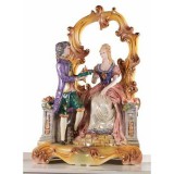 Lorenzon Kerámia szerelmespár díszívvel - arany