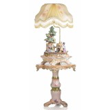 Lorenzon Kerámia szoborcsoport: hajóval, füstüveggel - arany