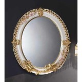 Lorenzon Kerámia tükör - fehér, arany