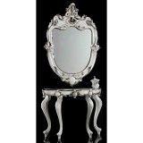 Lorenzon Kerámia tükör - fehér, platina