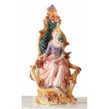 Lorenzon Kerámia ülő hölgyalak - arany