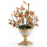Lorenzon Kerámia váza liliomokkal - arany