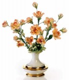 Lorenzon Kerámia váza rózsákkal - arany