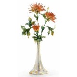 Lorenzon Kerámia váza színes dáliákkal