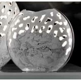 Lorenzon Kisméretű kerámia lámpa - fehér, platina