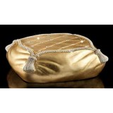 Lorenzon Kisméretű kerámia párna, eredeti Swarovski kristályokkal - aranyfóliával