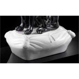 Lorenzon Nagyméretű kerámia párna, eredeti Swarovski kristályokkal - fehér