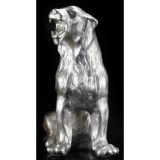 Lorenzon Szibériai tigris kerámia szobor - ezüstfóliával