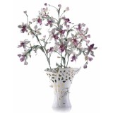 Lorenzon Villa Borghese kerámia váza színes orchideákkal