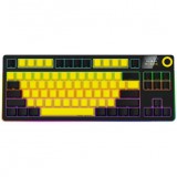 LORGAR KBP70TKLW Wireless Bluetooth Mechanical Gaming Keyboard Black/Yellow US LRG-KBP70TKLW-YL-US