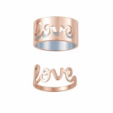 Love feliratú páros gyűrű