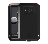 LOVE MEI defender telefonvédő gumi (ütésálló, fém keret) FEKETE [Huawei Mate 10]