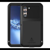 Love Mei Powerful defender Samsung Galaxy S22 Plus 5G Ütésálló tok+kijelzővédő - Fekete (GP-121269)