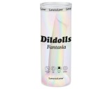 Love To Love Dildolls Fantasia - tapadókorongos szilikon dildó (csíkos)