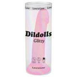 Love To Love Dildolls Glitzy - tapadókorongos szilikon dildó (pink)