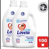 LOVELA Baby folyékony mosószer fehér ruhákhoz, 2×4,5 l (100 mosás) (15999109522044)