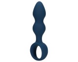 Loveline - fogógyűrűs anál plug - kicsi (kék)