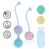 Loveline - vibrációs variálható gésagolyó szett (kék)