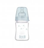 Lovi DiamondGlass Üvegből készült cumisüveg 150 ml (0h+) - Botanic