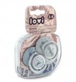 Lovi Dinamikus nyugtató cumi 2db (3-6 hónap) Botanic - Blue