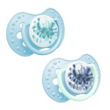 Lovi Szilikon dinamikus cumi TIE DYE 3-6hó 2db - fiú