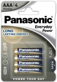 LR03 ALKÁLI AAA MIKRO ceruzaelem 1,26Ah 1,5V  4db-os PANASONIC ew02093