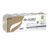 Lucart S.P.A. Lucart ECO Natural háztartási toalettpapír 2 rétegű, 180 lapos, 10 tekercses