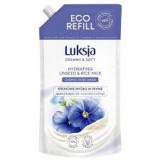 Luksja folyékony szappanutántöltő 900 ml Linseed&Rice milk