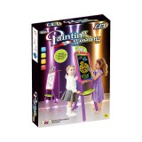 Luna 3az 1-ben kétoldalú rajztábla pink színben 37x99cm