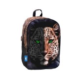 Luna Animal Planet lekerekített leopárdos iskolatáska, hátizsák 32x15x45cm