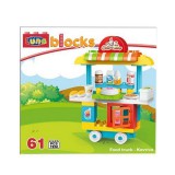 Luna Blocks Gurulós kávézó építőjáték szett 61db-os